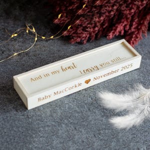 Miscarriage Keepsake Box - Baby Loss Memory Box - Angel Baby Remembrance - Pregnancy Loss Gift - Memorial Box for Baby