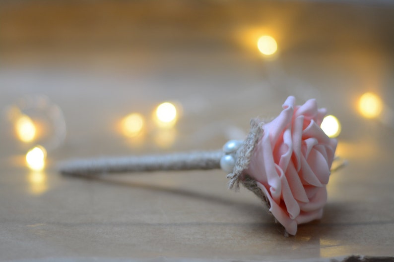 Guest Book Pen Wedding Guestbook Pen Rose Burlap Pen