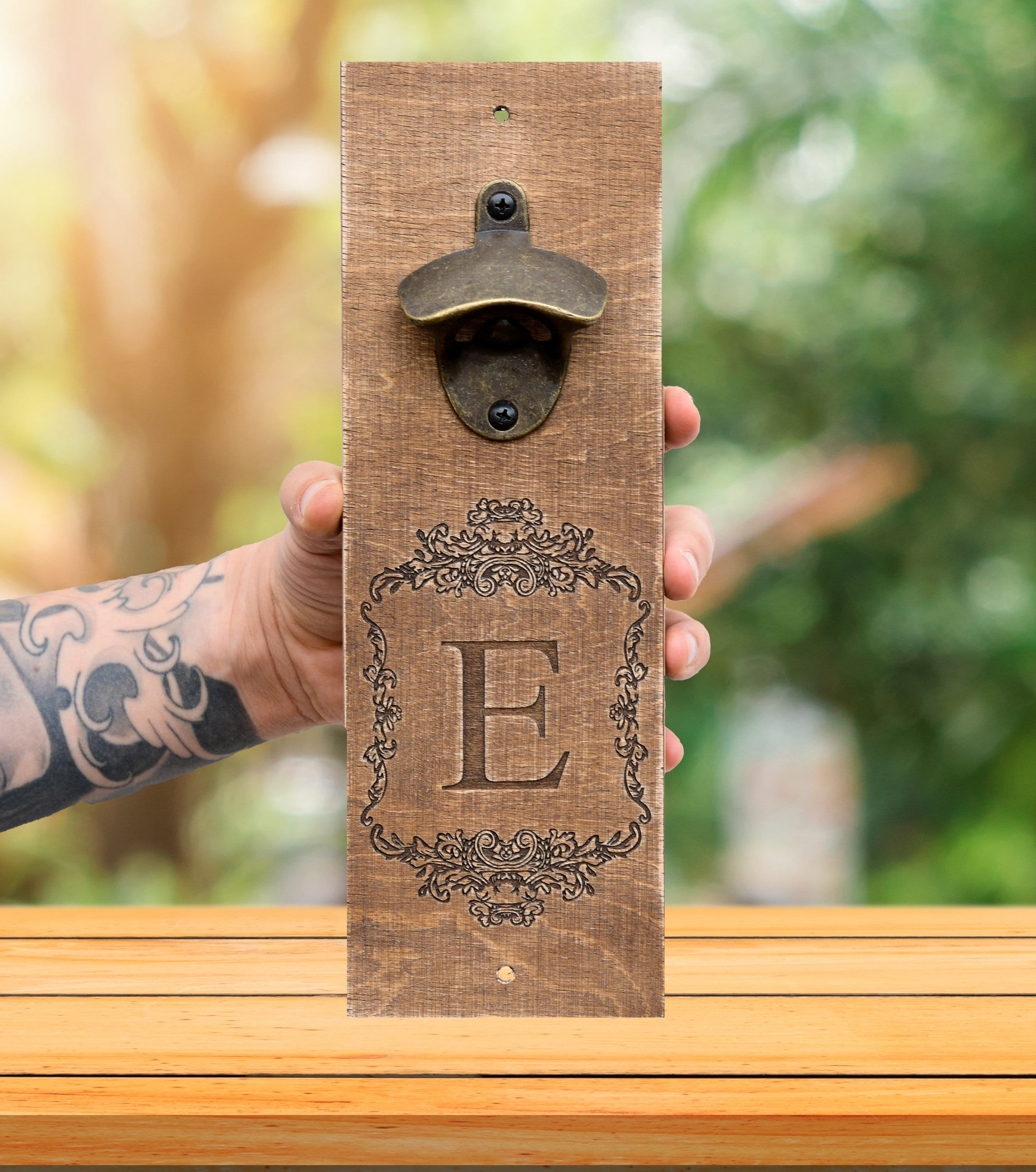 Personalized Bottle Opener Wall Mounted Opener Beer Lover Gift