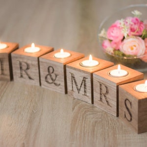 Mr and Mrs Sign Wedding Table Decoration Mr and Mrs Set Letter Sign Sweetheart table Photo Prop image 1