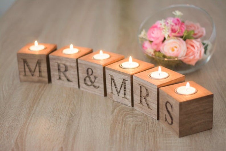 Mr and Mrs Sign Wedding Table Decoration Mr and Mrs Set Letter Sign Sweetheart table Photo Prop image 1