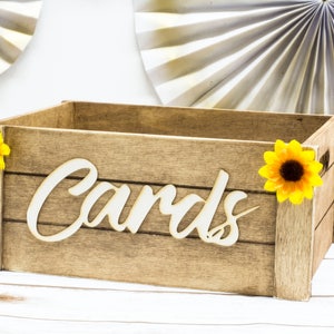 Rustic Card Box , Wedding Mail Box , Wooden Card Banner Bunting image 5