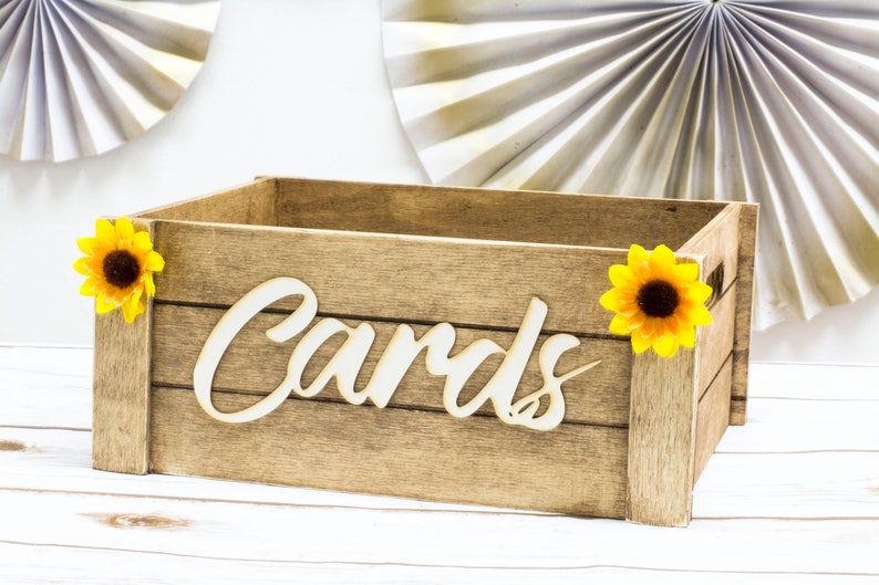 Rustic Card Box , Wedding Mail Box , Wooden Card Banner Bunting image 5