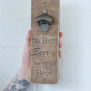 Wall bottle Opener , Best Beer Opener, dad gifts beer , Father's day gift for him image 5