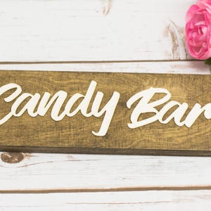 Candy Bar Sign Wedding Candy Bar Dessert bar sign Wedding image 5