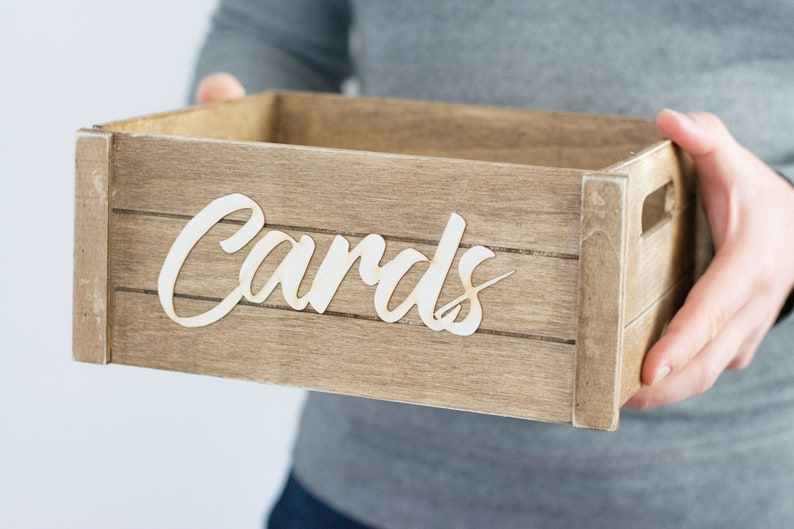 Rustic Card Box , Wedding Mail Box , Wooden Card Banner Bunting image 9