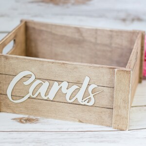 Rustic Card Box , Wedding Mail Box , Wooden Card Banner Bunting image 4