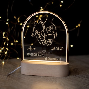 Angel Baby Sympathy-cadeau, led-licht, aandenken miskraam, herdenkingscadeau