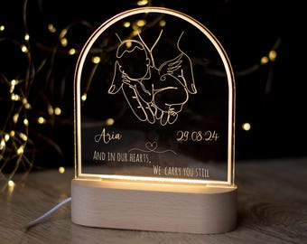 Angel Baby Sympathy Gift, LED Light, Miscarriage Keepsake, Memorial Gift