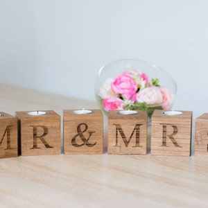 Mr and Mrs Sign Wedding Table Decoration Mr and Mrs Set Letter Sign Sweetheart table Photo Prop image 2