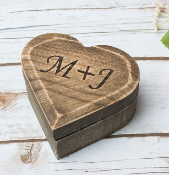 Rustic Wedding Moss Ring Box Rustic Wedding Ring Bearer Etsy