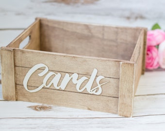 Wedding Card Holder, Wooden Gifts Box, Cards Sign, Rustic Basket - Handcrafted home decor