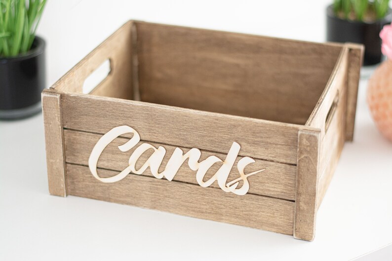 Rustic Card Box , Wedding Mail Box , Wooden Card Banner Bunting image 8