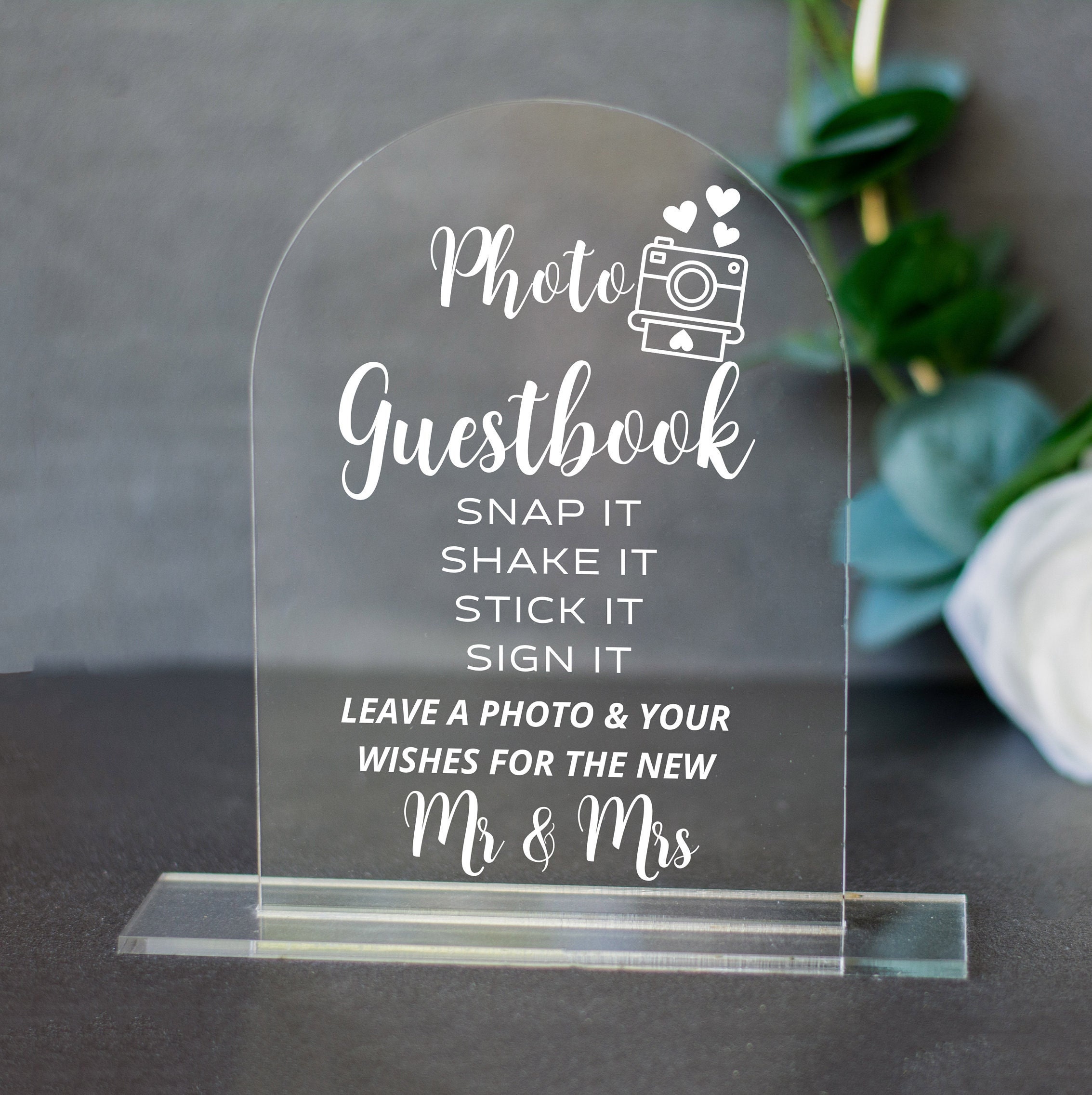 Alternative Wedding Guestbook, Photo Guest Book Sign Printable Template 022  
