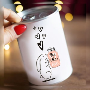 Personalisierte Liebes-Spardose – Romantische Geldbox – Sparbüchse für Paare – Geschenk für Verliebte