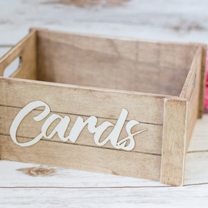 Rustic Card Box , Wedding Mail Box , Wooden Card Banner Bunting image 6