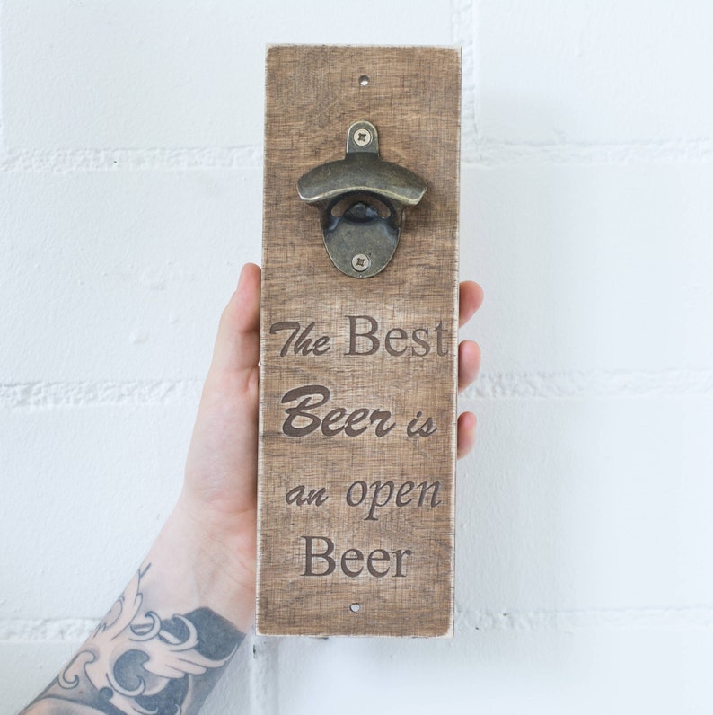 Wall bottle Opener , Best Beer Opener, dad gifts beer , Father's day gift for him