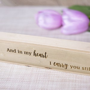 Angel Baby Keepsake Box Gift Set, Miscarriage Memory Box for Pregnancy Test, Baby Loss Remembrance