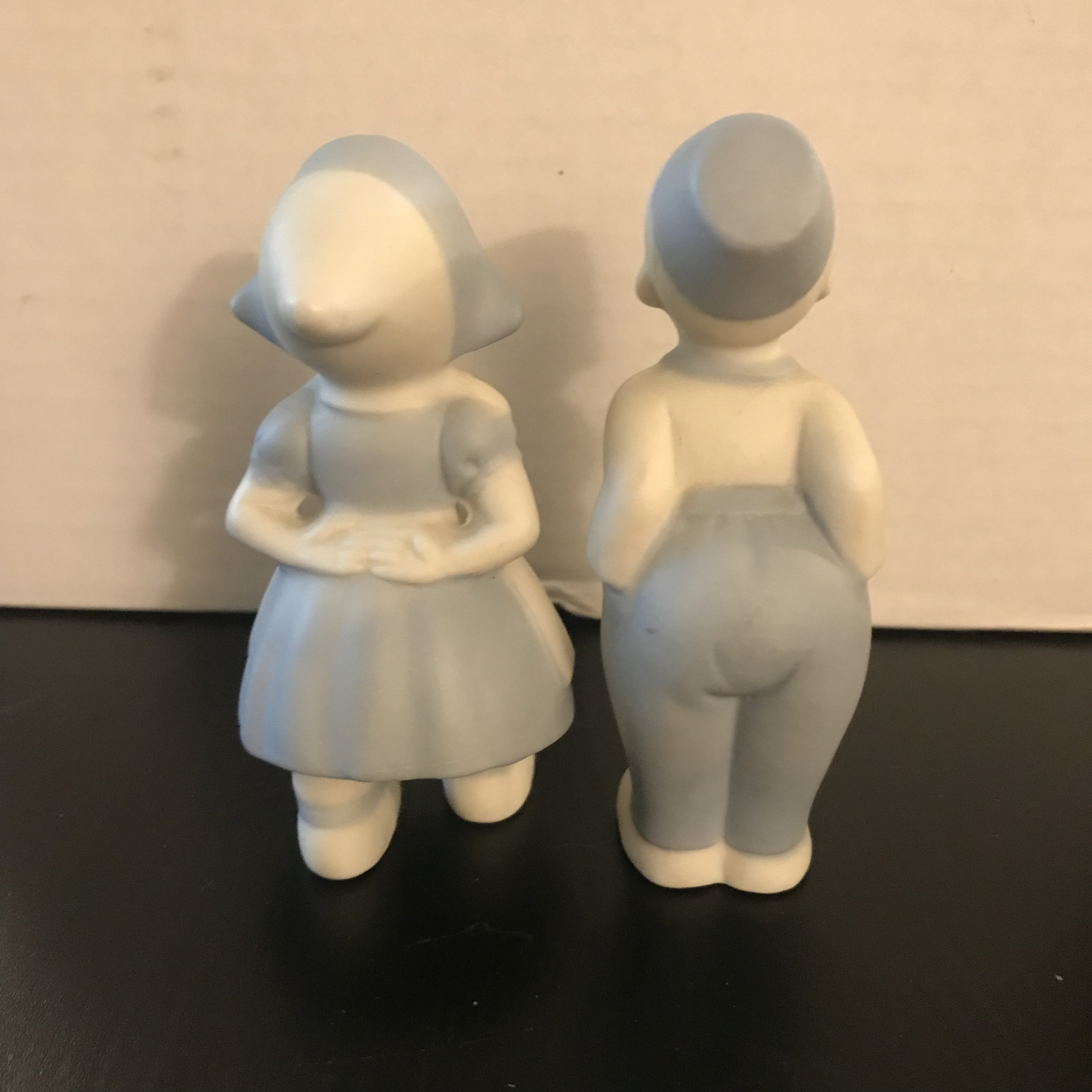 Kissing Dutch Figurines Blue and White Boy and Girl Etsy