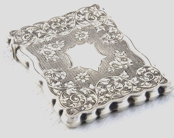 Edwardian Silver Card Case 1903
