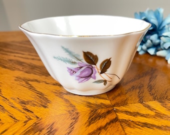 Azucarero Royal Grafton con borde dorado, porcelana fina, fabricado en Inglaterra.