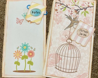 Spring Planner, Daily Planner, Weekly Planner, Butterfly, Birds, Trees, Pinks, Blues, Purples, Mothers Day Gift