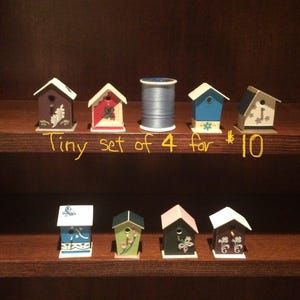 Lot De 5 Petites Maisons Suspendues - Décorations De Noël