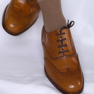 Derbies Vintage Taylor Legacy En Cuir Marron Clair - Taille 42.5 EU - Très Bon état, Fabrication Espagne