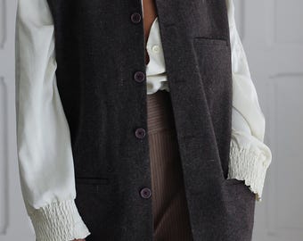 Veste sans manches en laine création Tribes