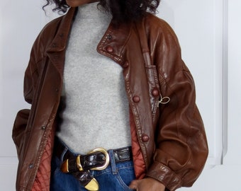 Vintage Fred leather jacket 1980