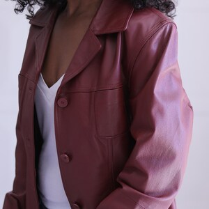 Veste vintage en cuir LM