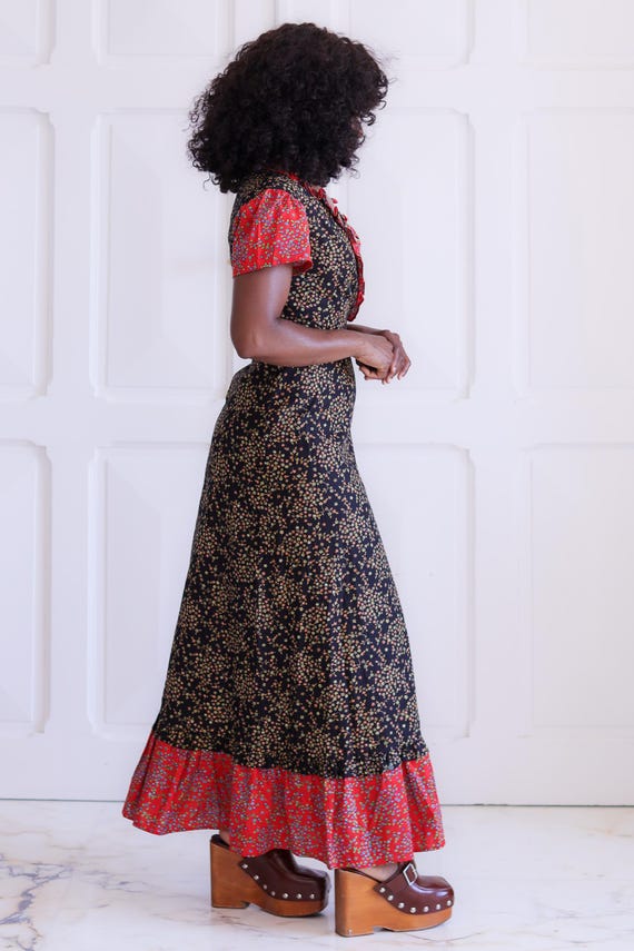 Fait main longue robe fleurie bohème - image 6