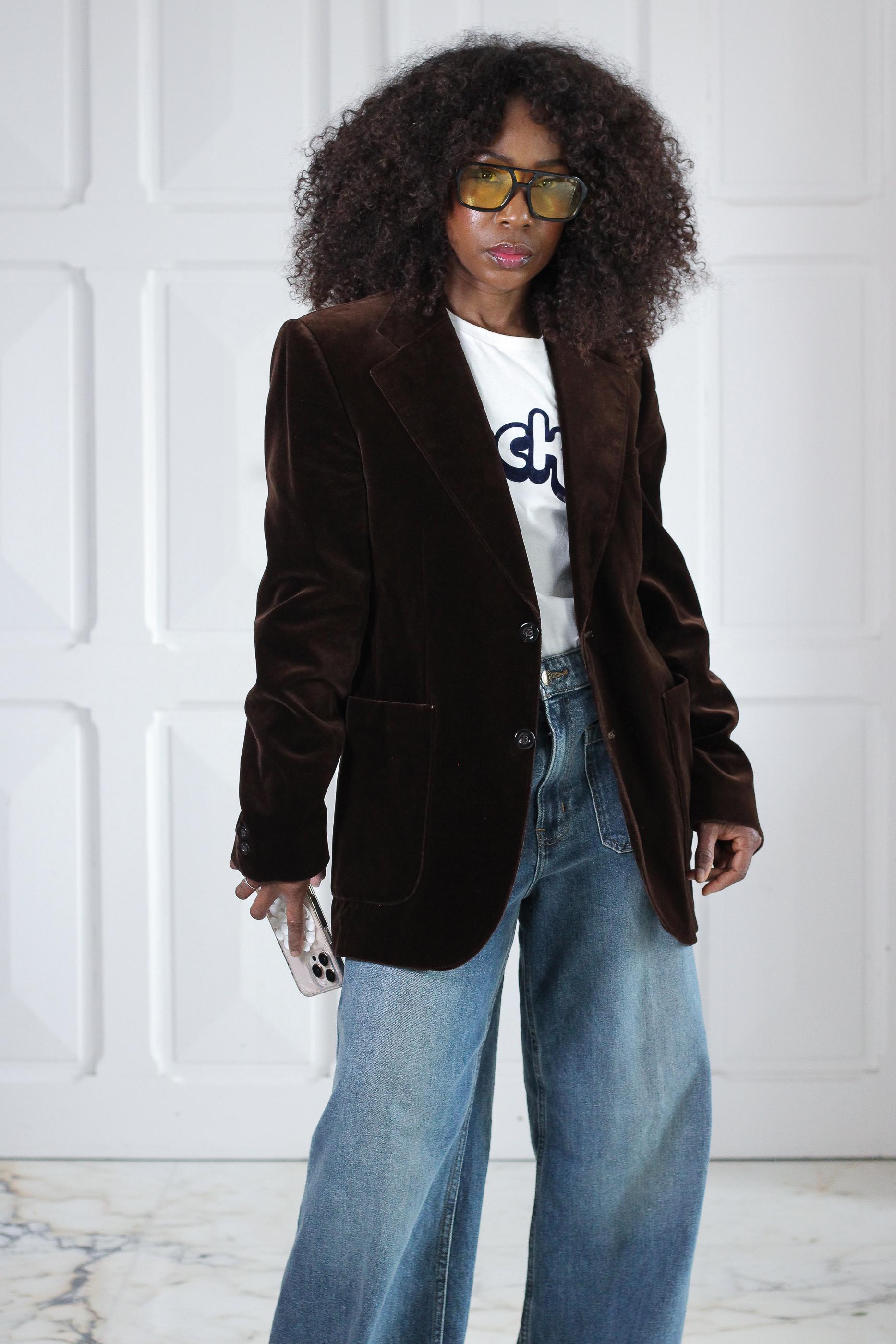 Veste velours poupée vintage - France