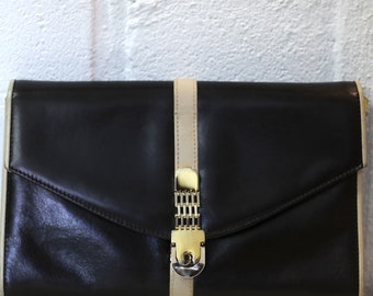 BALLY brand leather clutch bag - Italian made