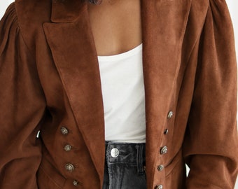 Short suede jacket