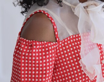 Vintage 1960s polka dot dress