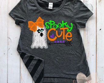 girls halloween shirt toddler halloween shirt girls spooky cute halloween shirt toddler girl ghost halloween shirt spooky cute shirt