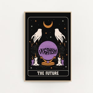 Veganism is the future tarot card print - witchy home decor A4