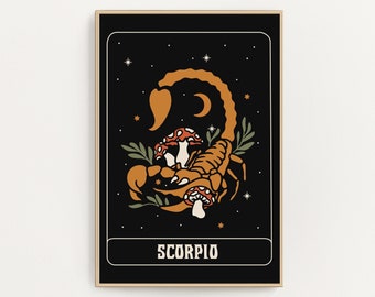Astrology Scorpio art print - A4