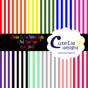 chimera striped paper, hue striped digital paper,  crescent striped scrapbook paper, frigid striped paper, sheen striped paper,  dog paper