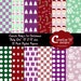 Cutezie Baby First Christmas, "Baby Girl" , 12 X 12 , Winter Digital Paper, Babys First Christmas, Snowflake Digital Paper