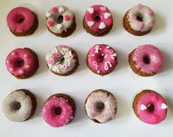 Breast Cancer awareness inspired mini pony donuts