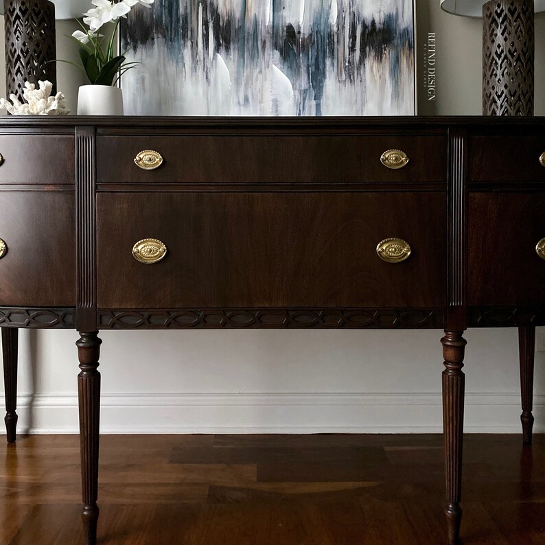 SOLD Antique Hepplewhite Buffet Traditional Sideboard Etsy