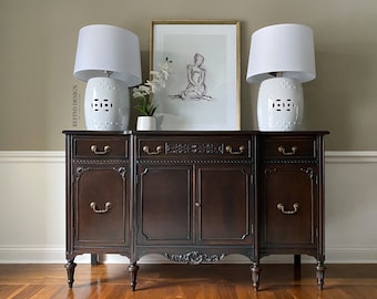SOLD! Antique Hepplewhite Buffet, Victorian Sideboard, Transitional Credenza
