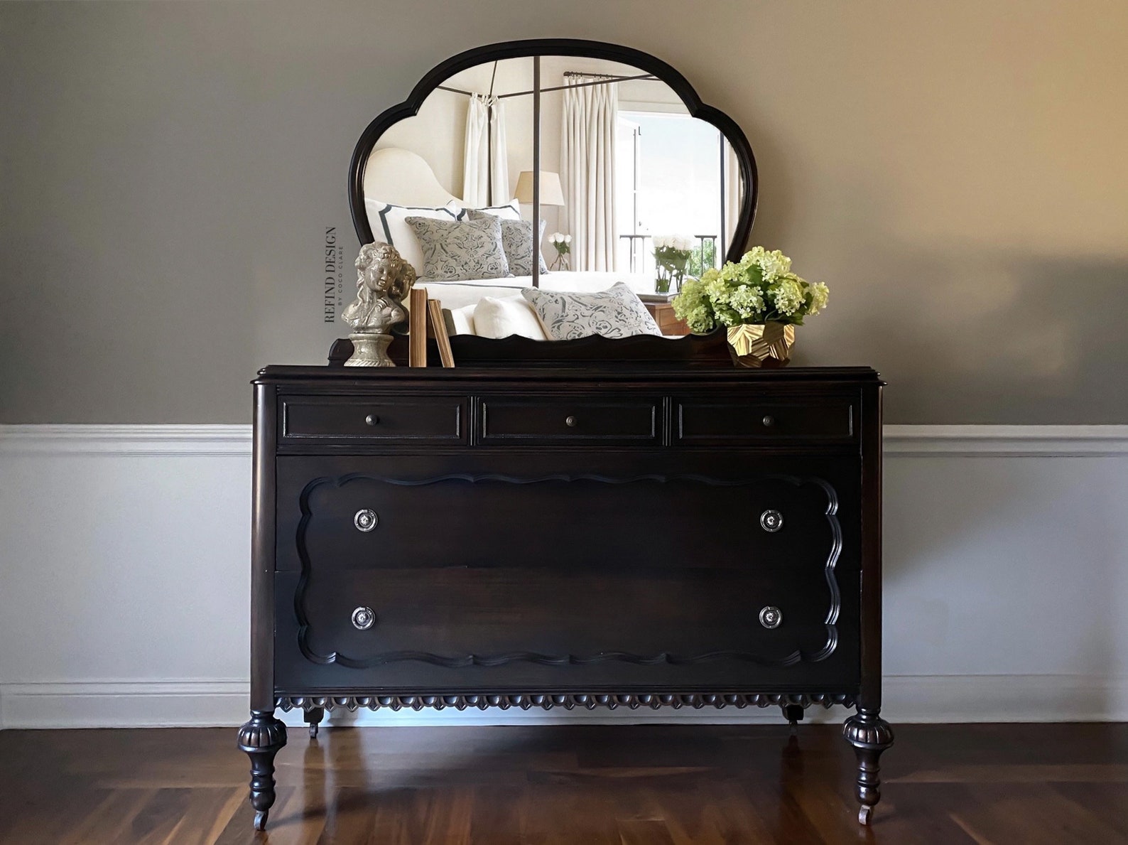 SOLD- 1920’s Victorian Dresser With Mirror, Entryway Console - Etsy