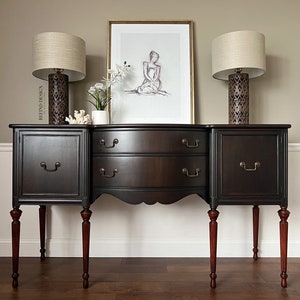 SOLD Antique Victorian Buffet, Traditional Sideboard, Transitional Credenza