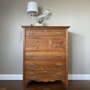 SOLD!!! Antique Queen Anne Dresser, Entryway, Living Room Storage, Guest Bedroom Furniture