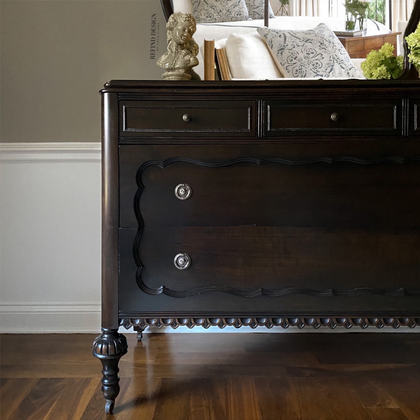 SOLD- 1920’s Victorian Dresser With Mirror, Entryway Console - Etsy