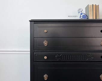 black dresser with white knobs 9 Drawers Wood Cabinet Antique Handles Bedroom - Bed Bath & Beyond exuding timeless charm Furniture of America Forma Black