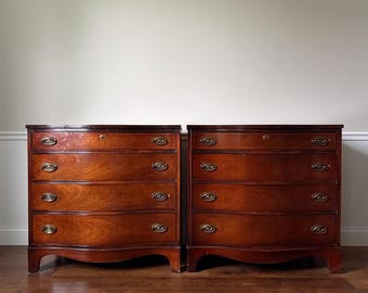 Oversized Nightstands Set of 2 – Solid Wood Bedside Chests